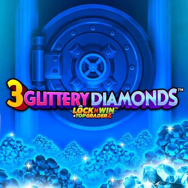 3 Glittery Diamonds game by PearFiction Studios – logo hosted on Millioner Casino