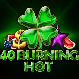 40 Burning Hot slot logo by Amusnet Interactive at Millioner Casino