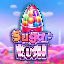 Sugar Rush online game logo by Pragmatic Play on millionerscasino.eu
